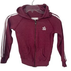 Spiritual Gangster Maroon Full Zip Hoodie Size‎ 6